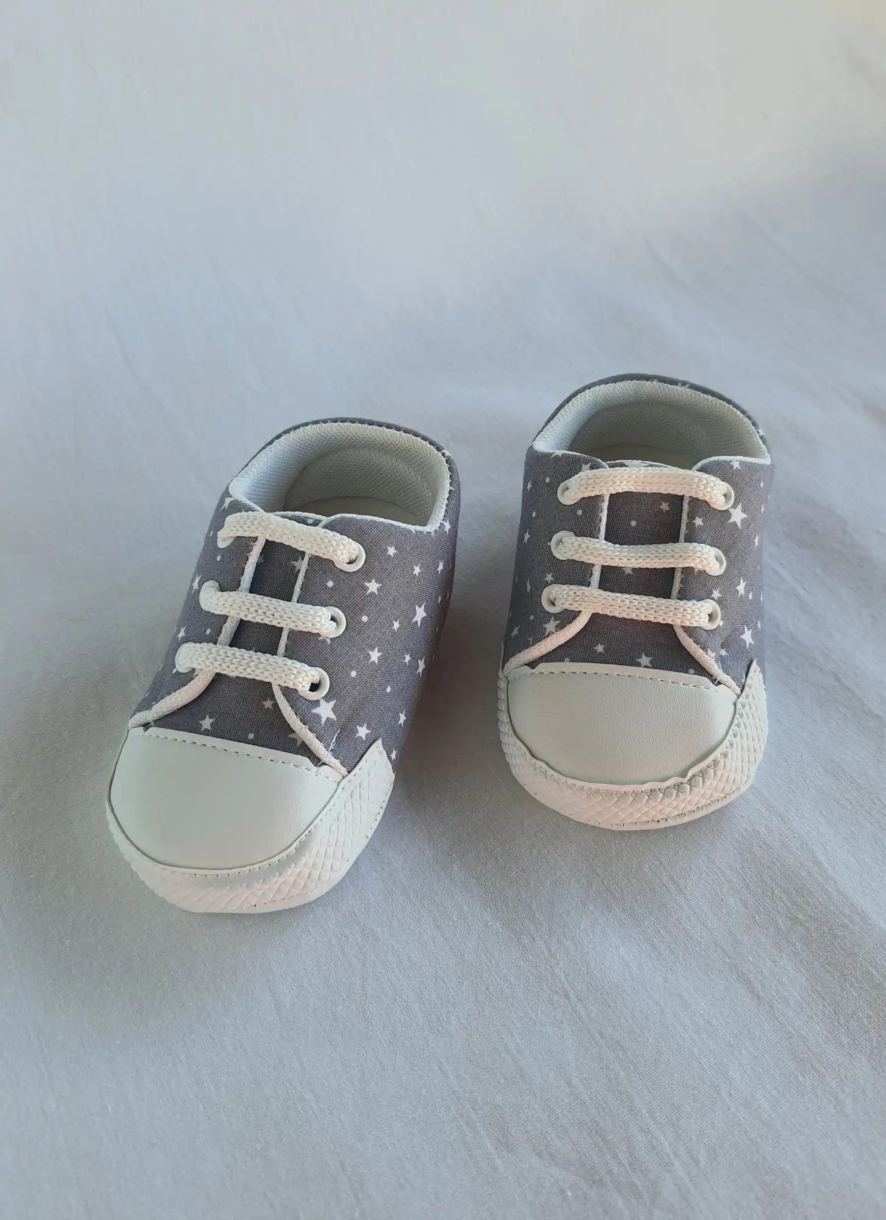 Baby Shoes - Stars Grey - Image 2