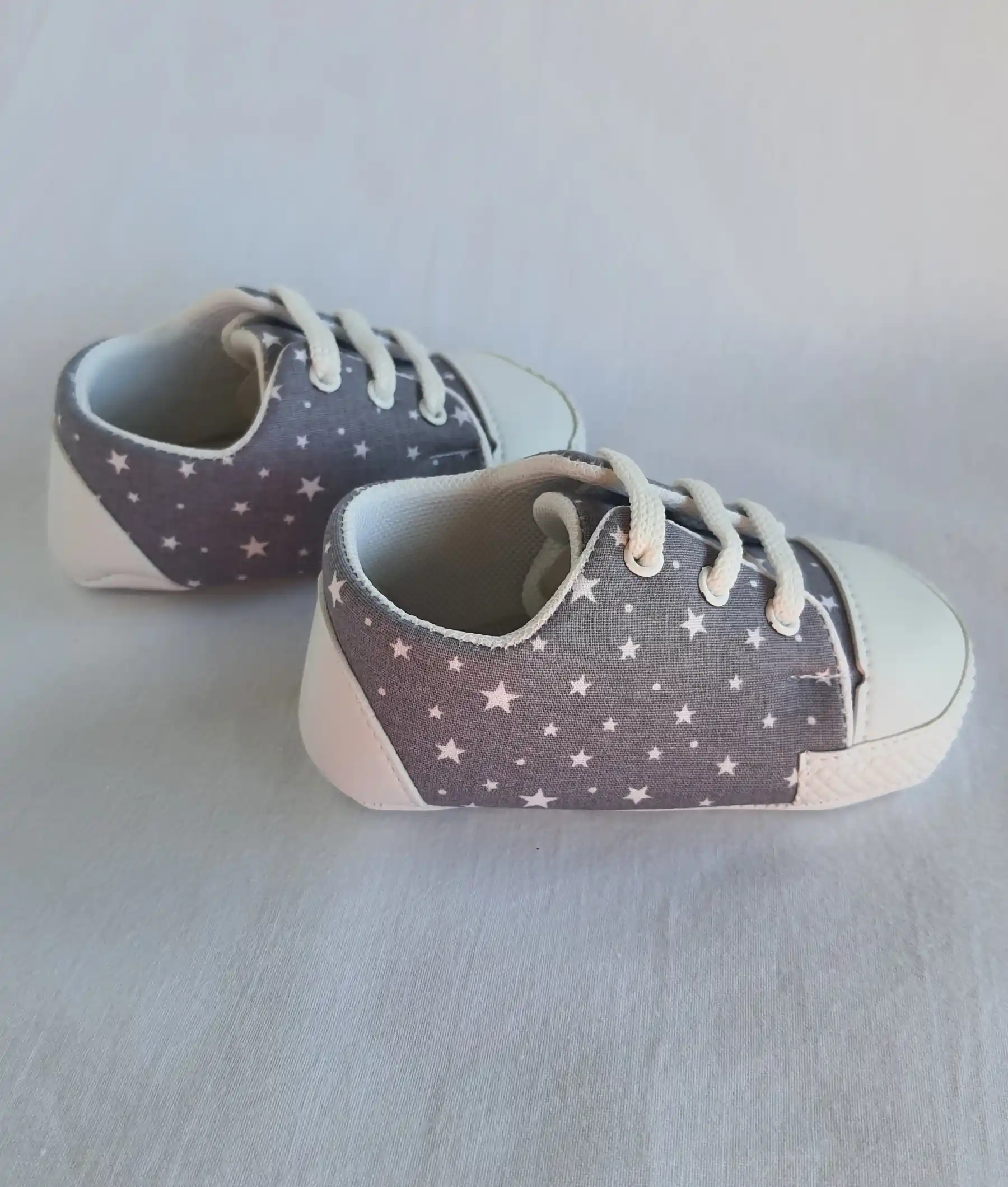 Baby Shoes - Stars Grey - Image 3
