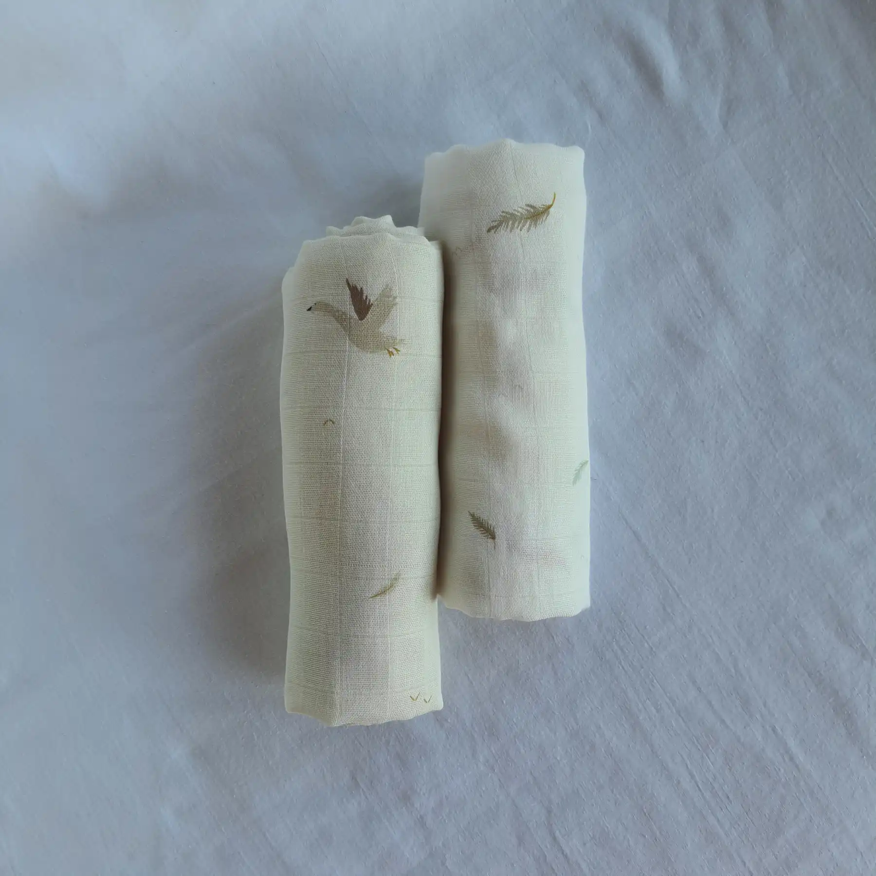 Muslin swaddle 70X70 cm set of 2pcs - Feathers & Goose