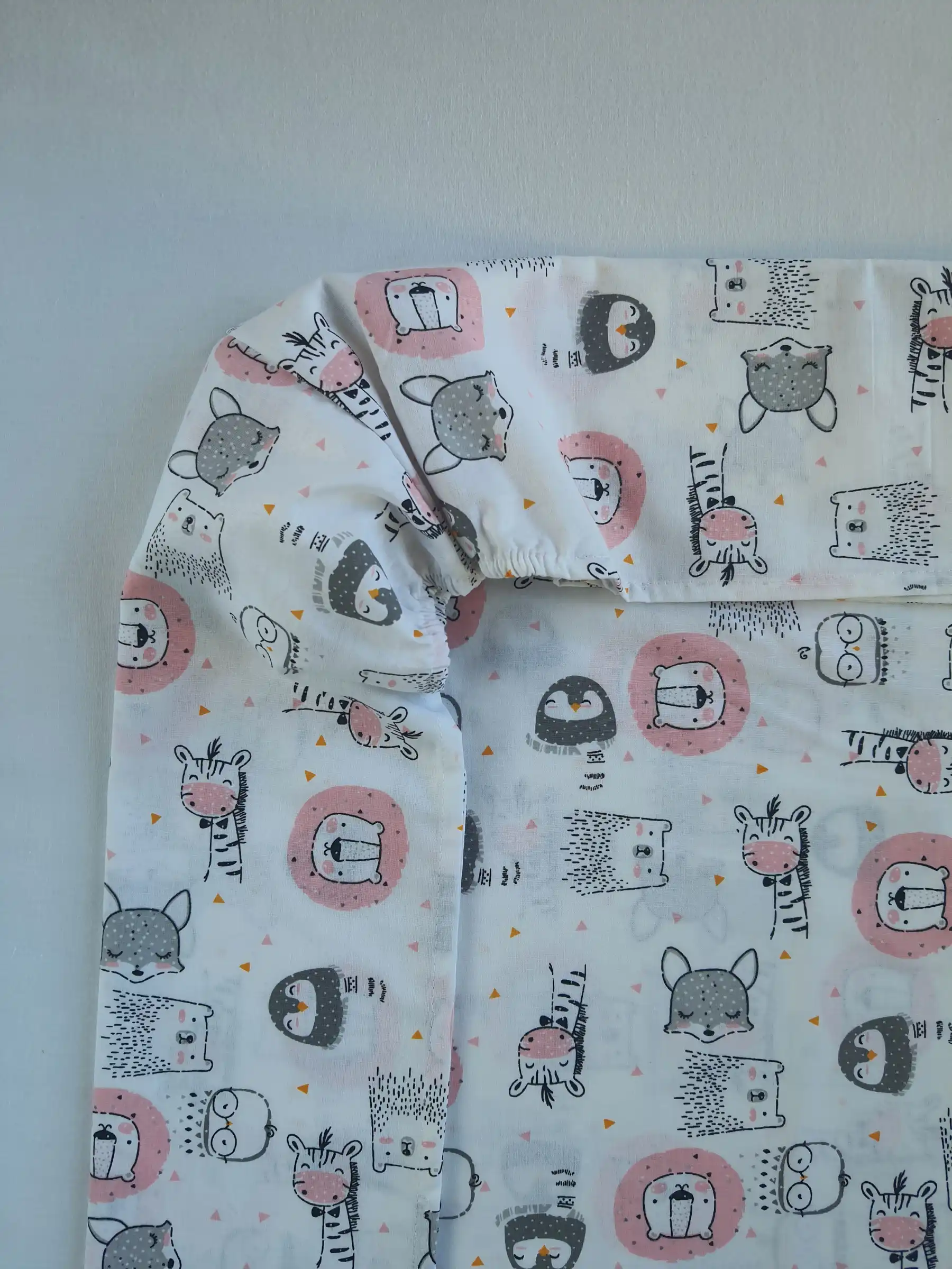 Crib sheets 3pcs set – Animals Pink - Image 3