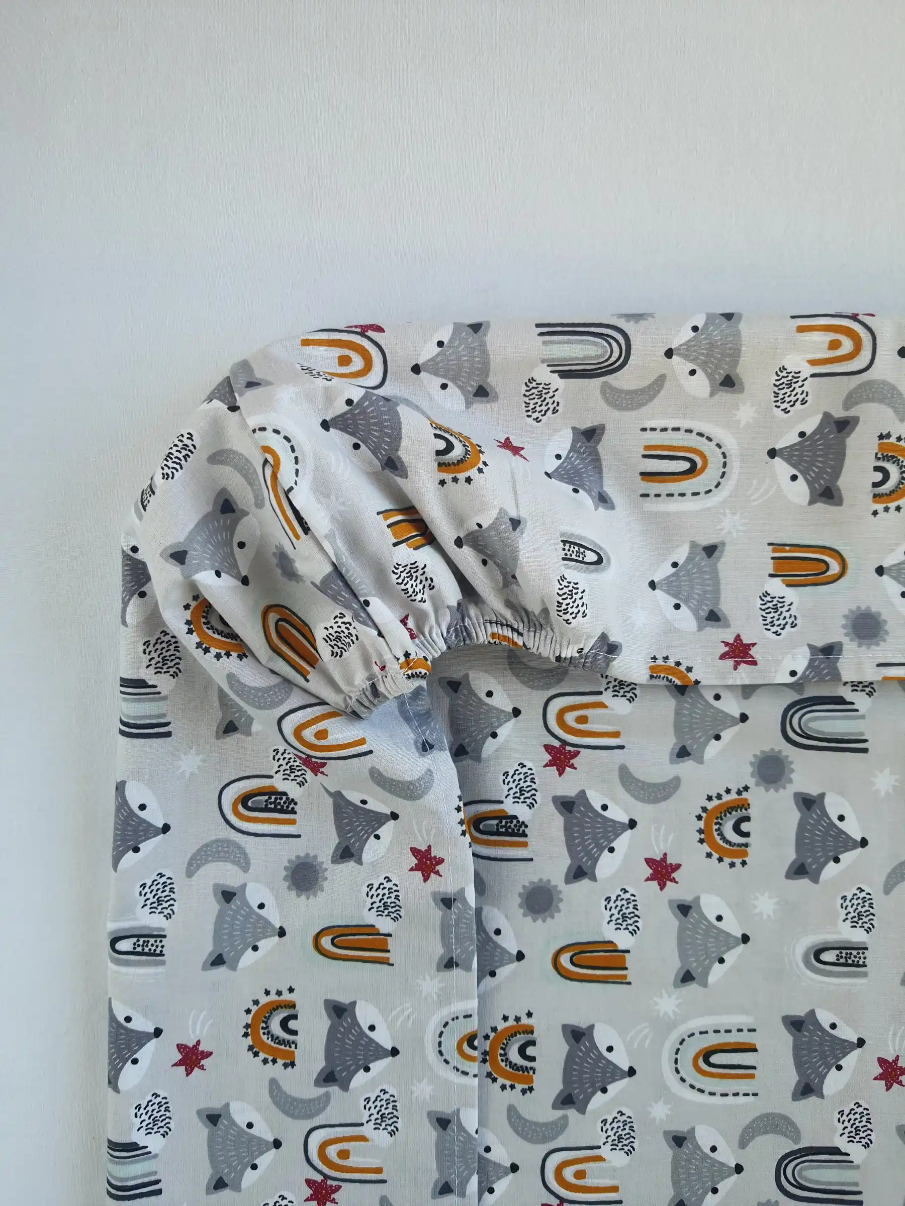Crib sheets 3pcs set – Fox Grey - Image 3