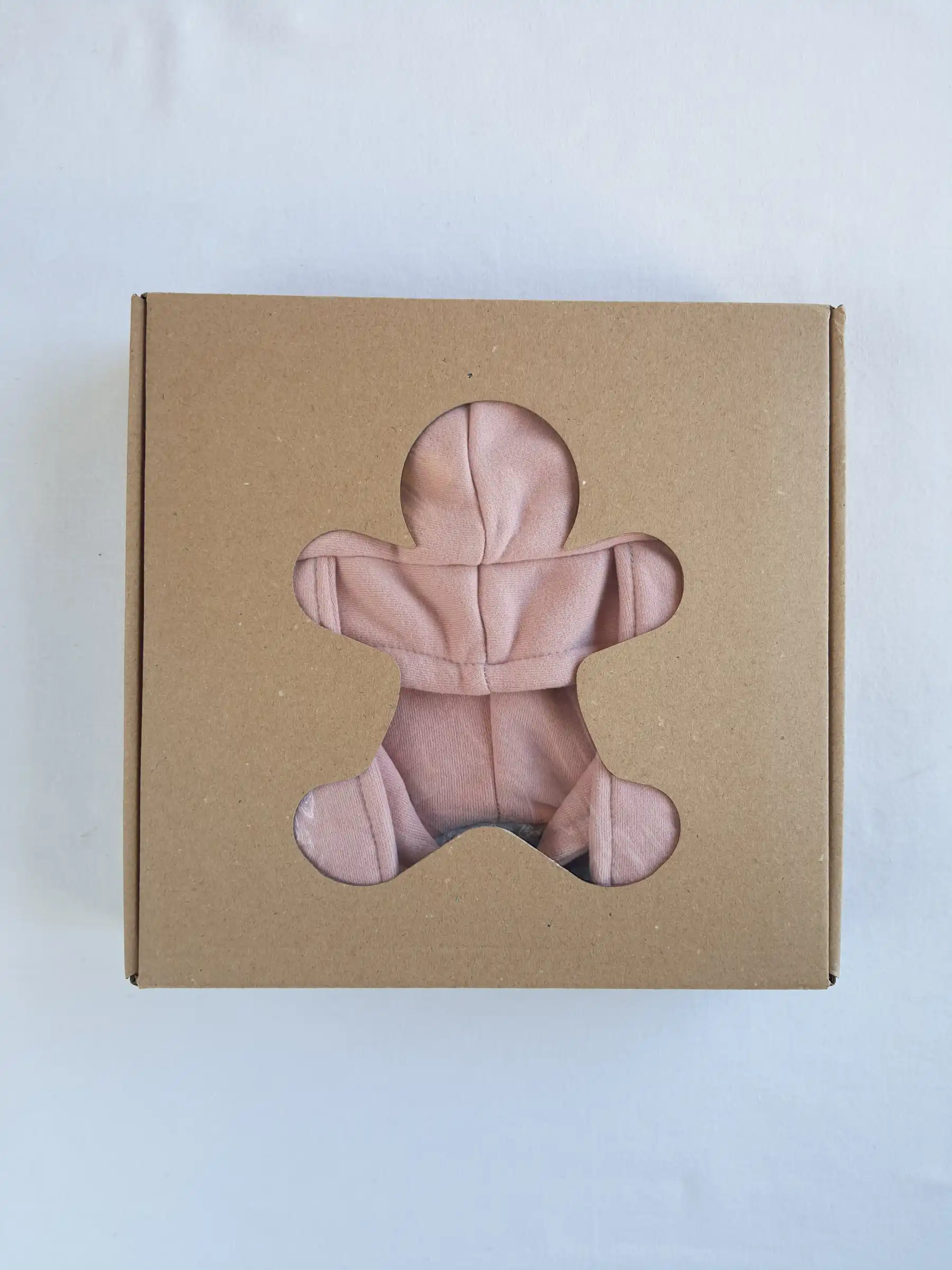 Βρεφική φόρμα εξόδου κουνελάκι fleece - Ροζ - Image 3