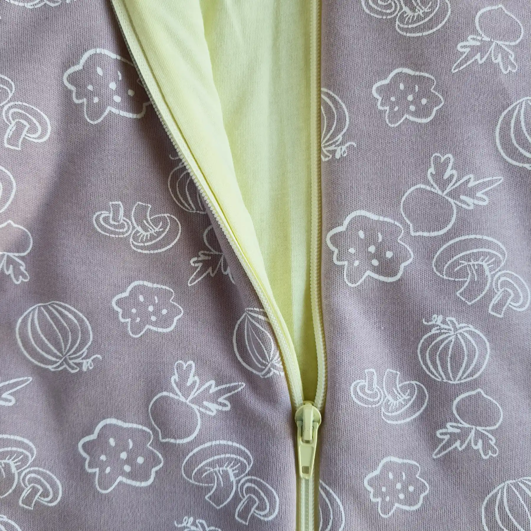Baby sleeping bag made of organic cotton - Lilac - Image 2