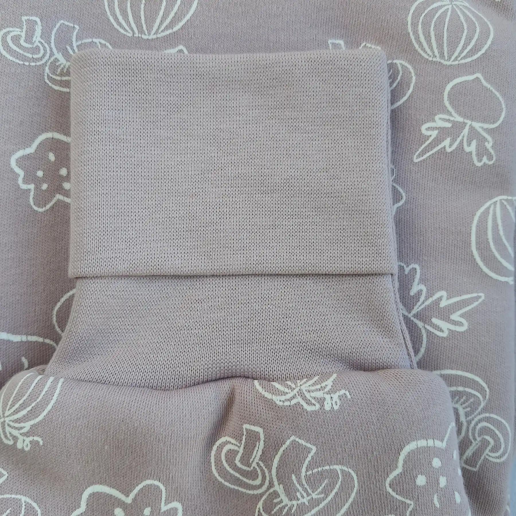 Baby sleeping bag made of organic cotton - Lilac - Image 3