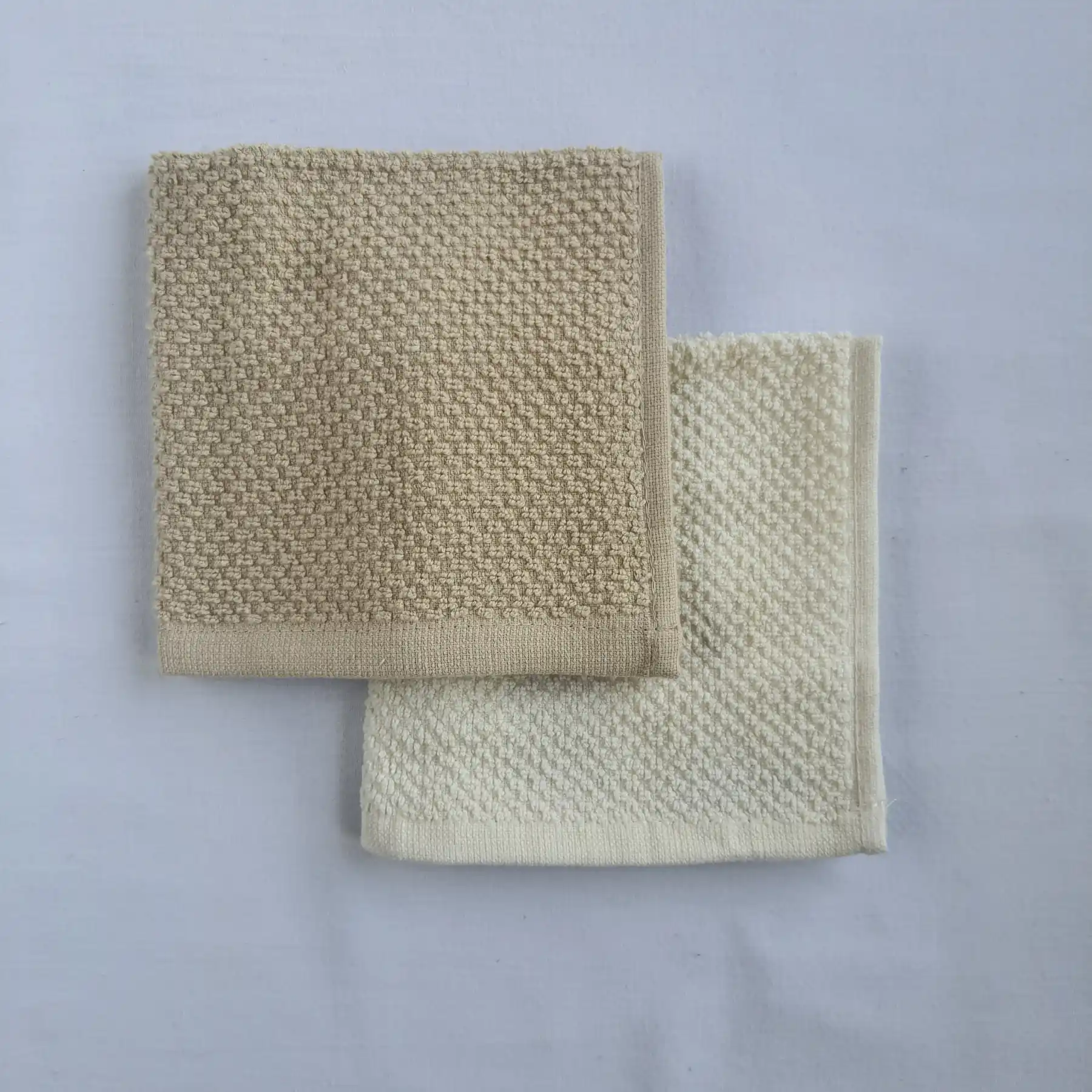 Baby towels Popcorn 30X30 set of 6pcs - Beige Ecru - Image 2