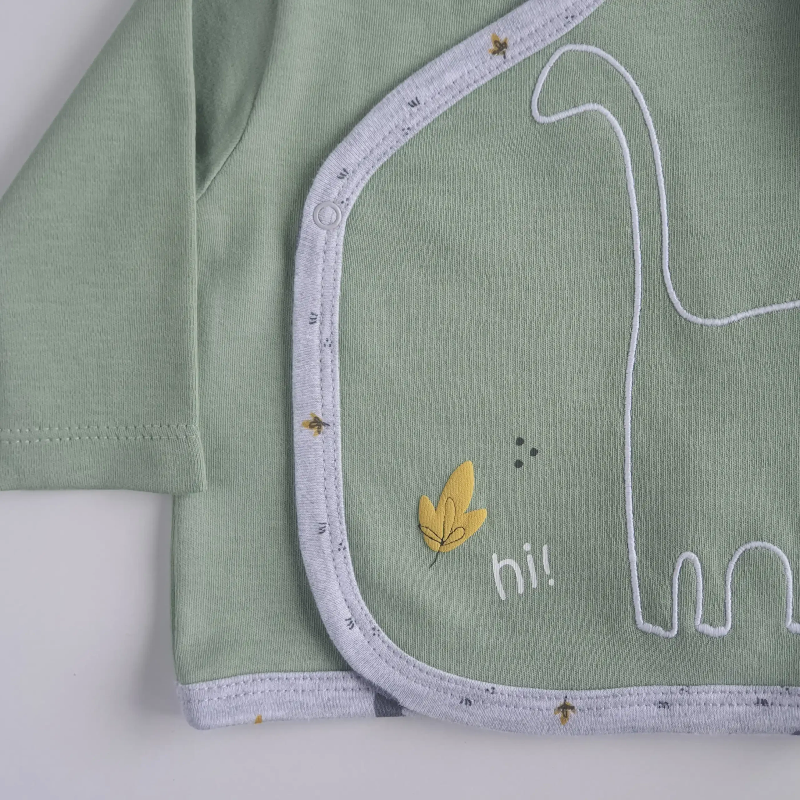 Σετ νεογέννητου 3 τμχ σε πουγκί - Dino Μέντα - Image 2