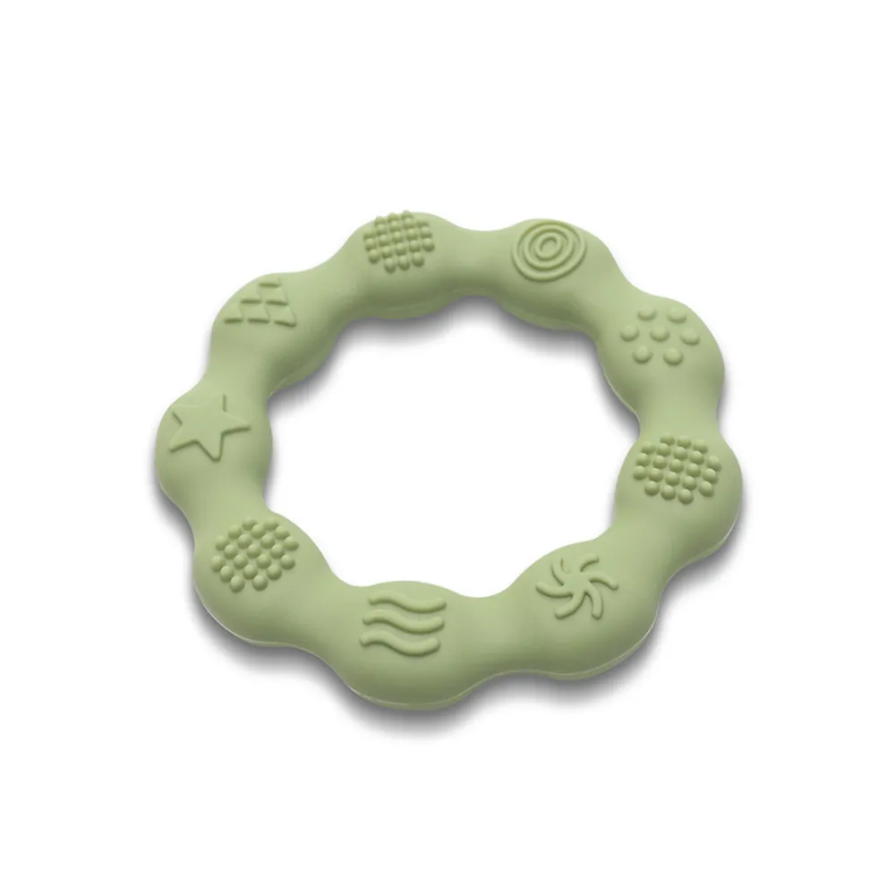 Silicone teether ring - Mint - Image 2