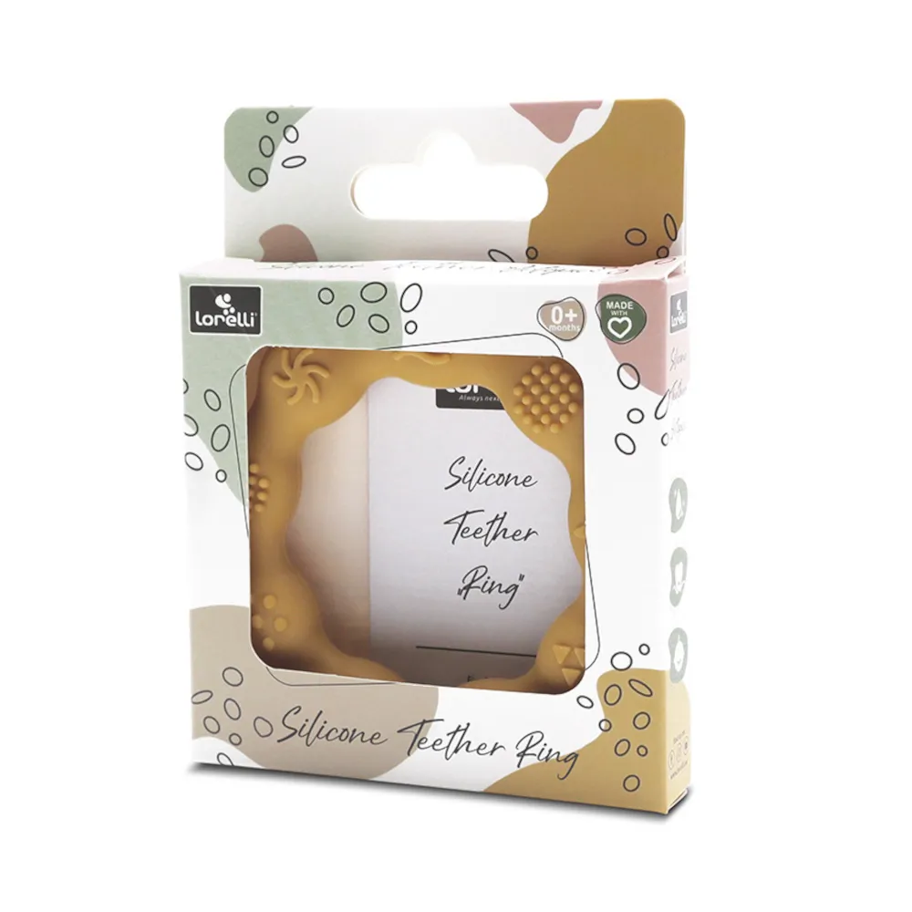 Μασητικό σιλικόνης κρίκος - Κίτρινο - Image 3