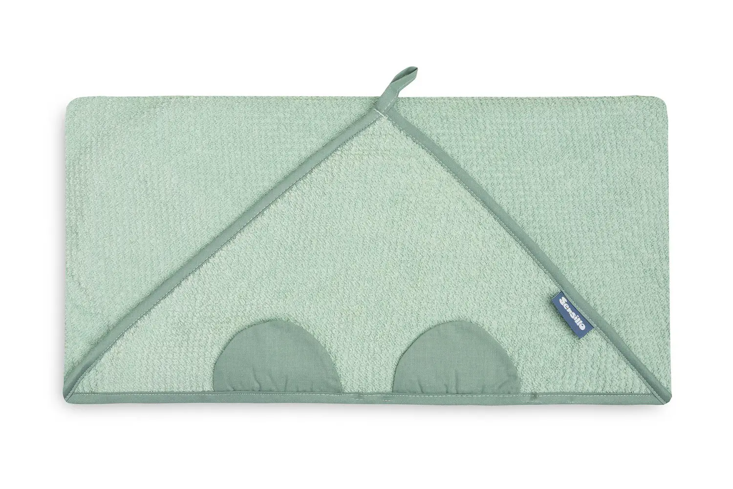 Baby hooded towel - Mint - Image 3
