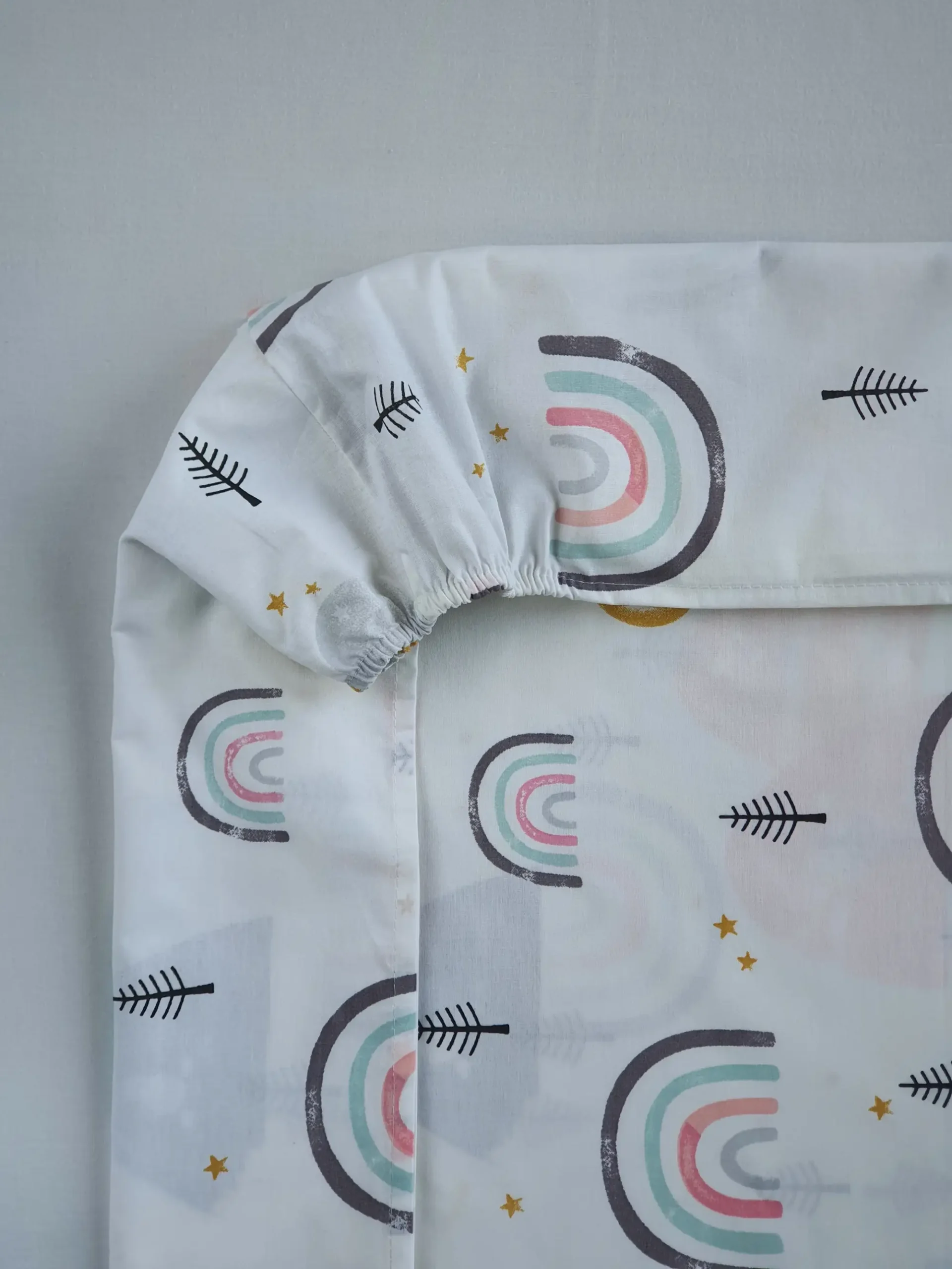 Σετ σεντόνια κούνιας 3τμχ - Ουράνιο Τόξο Ροζ - Image 3